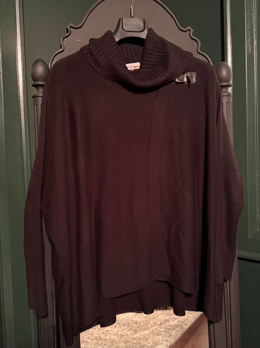Calvin Klein Black Cowl Neck Women's Sweater
